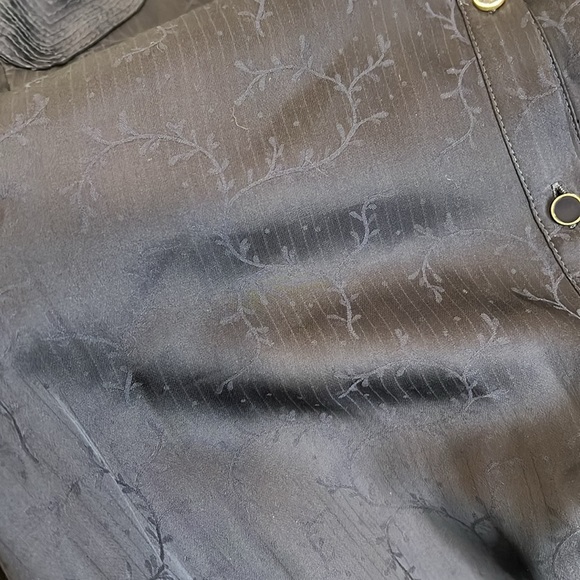 Vanessa Bruno Navy Button Down Blouse Size 36/4US - Picture 8 of 9